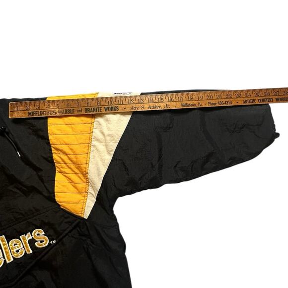 Vintage 1990’s Embroidered Steelers Sports Starter Jacket Size Medium - Picture 5 of 10